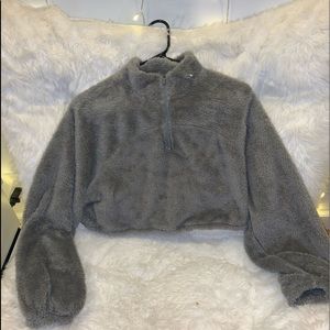 Crop Half zip sweatshirt